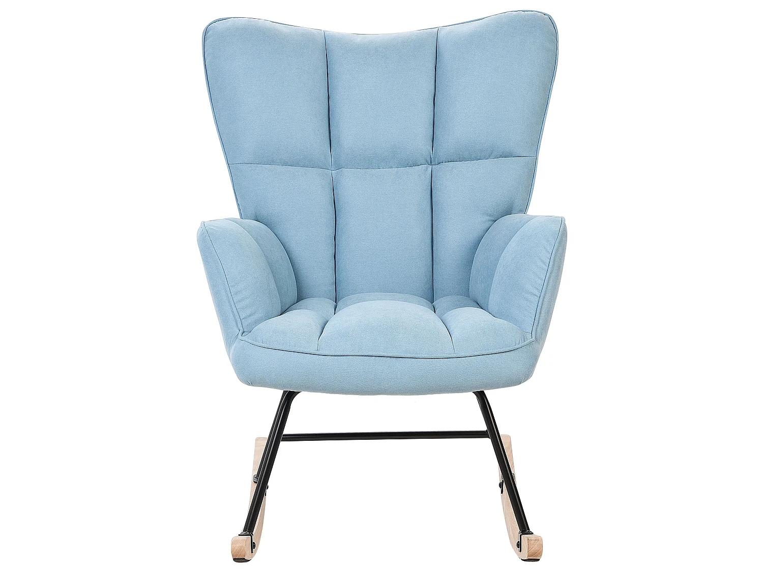Rocking Chair OULU Fabric Light Blue