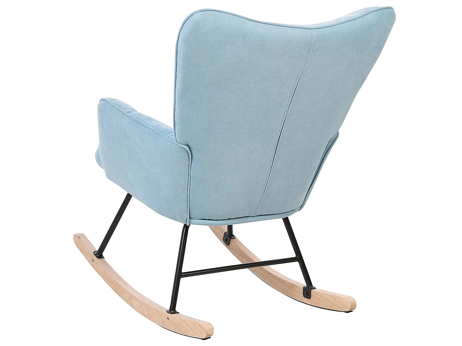 Fauteuil à bascule OULU Tissu Bleu clair