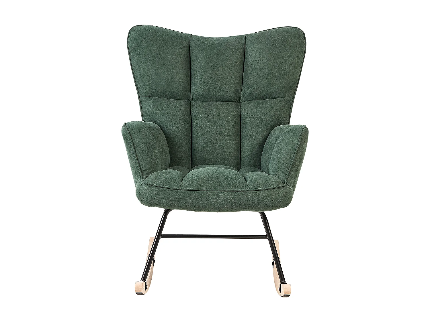 Fauteuil à bascule OULU Tissu Vert émeraude