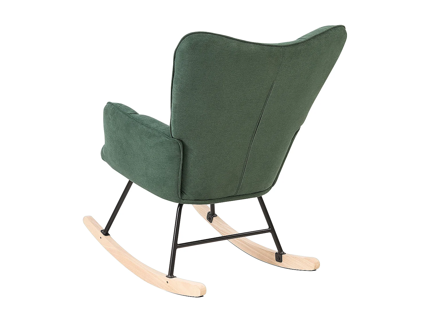 Schaukelsessel aus Stoff grün gepolstert Schaukelstuhl modern gemütlich Oulu