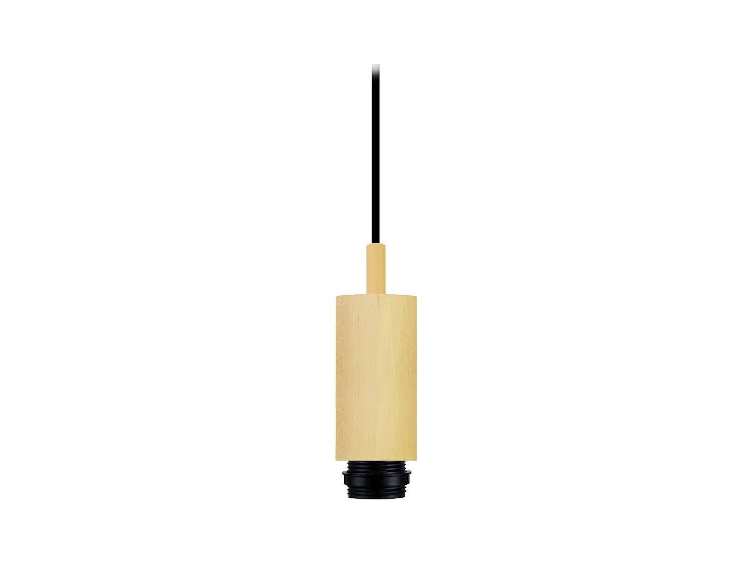 Pendel  TOSEL ,bois,Jaune ,H80xD5xP5cm