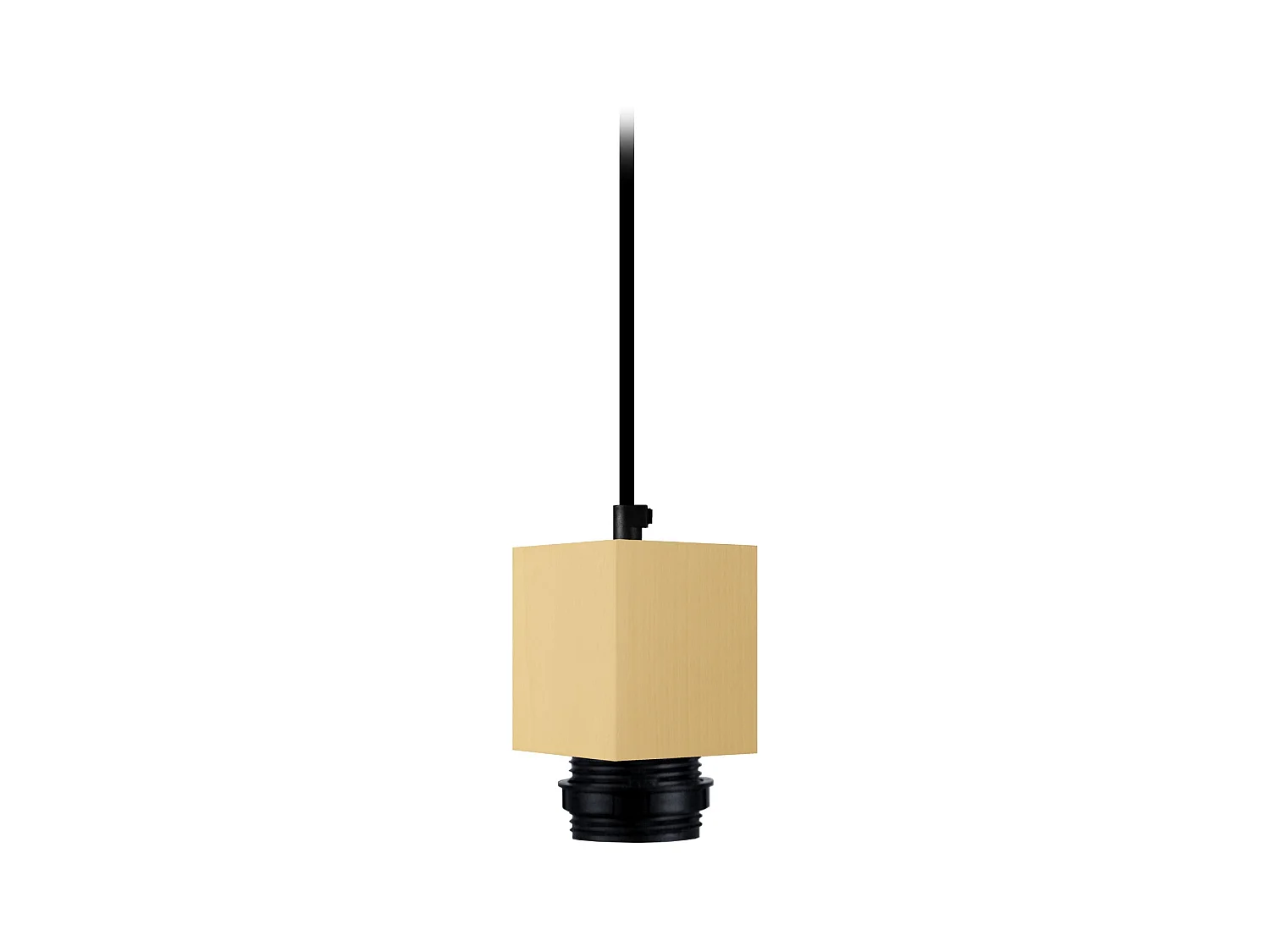 Pendel  TOSEL ,bois,Jaune ,H80xD7xP7cm
