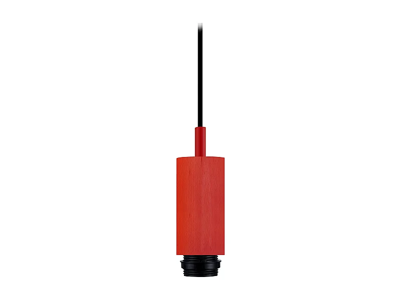 Pendel para Suspensión  TOSEL ,madera,Rojo,A80xD5xP5cm