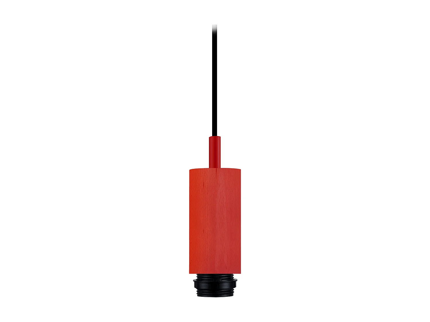 Pendel para Suspensión  TOSEL ,madera,Rojo,A80xD5xP5cm