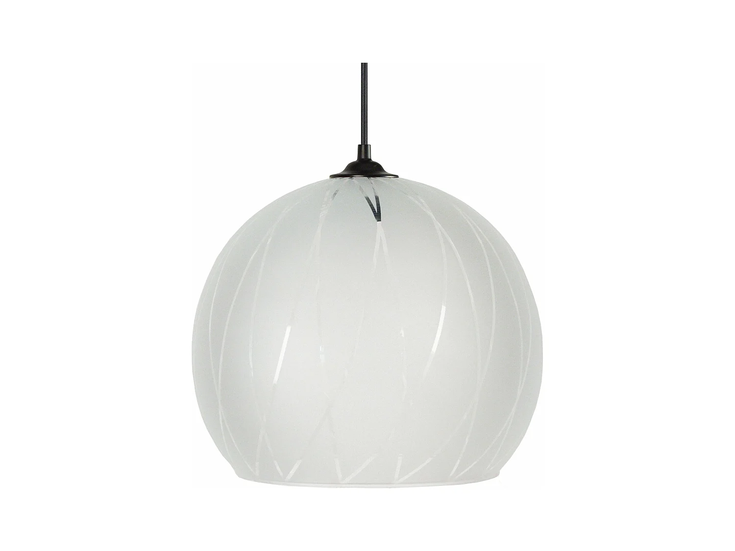 Suspensión  TOSEL ,vidrio,Gris ,A85xD 30xP30cm