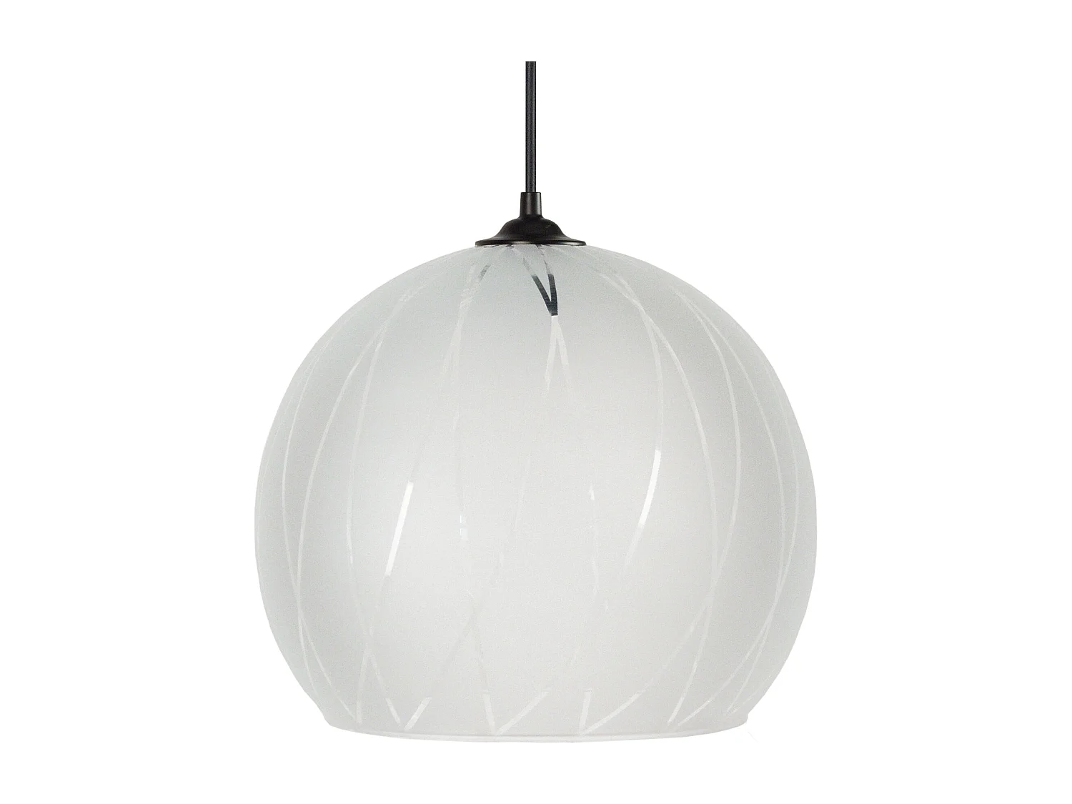Suspensão TOSEL  BIA vidro globo cetim D30 x  H85  cm