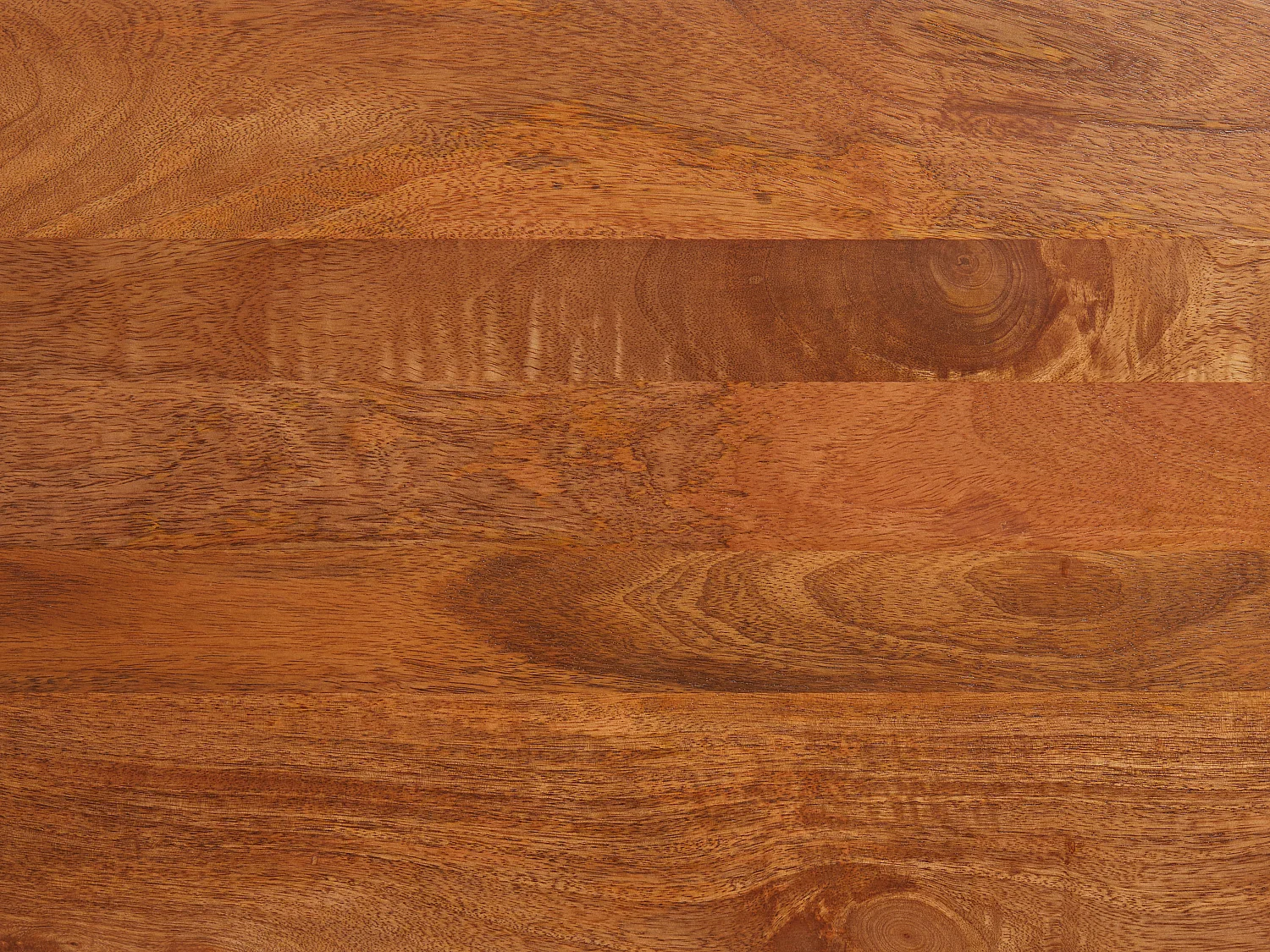 Sideboard mit 3 Türen - Mangoholz & schwarzes Metall - Holzfarben - MIZORAM