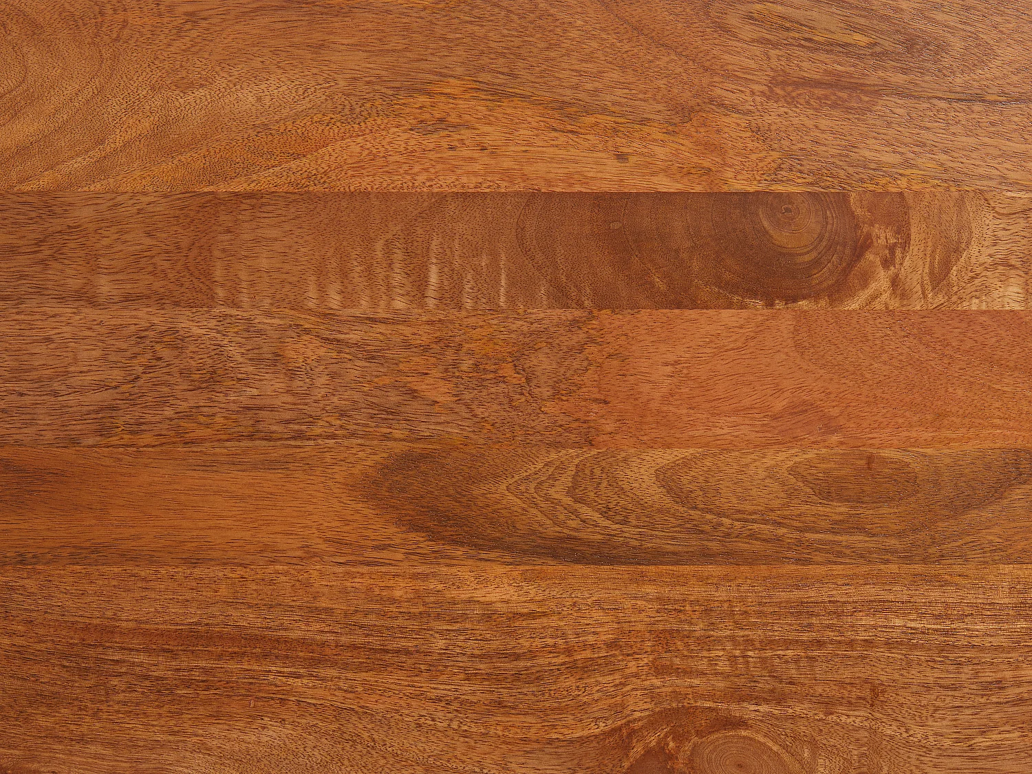 TV-möbel med 3 dörrar i mangoträ och svart metall - Ljust naturligt - MIZORAM från Maison Céphy