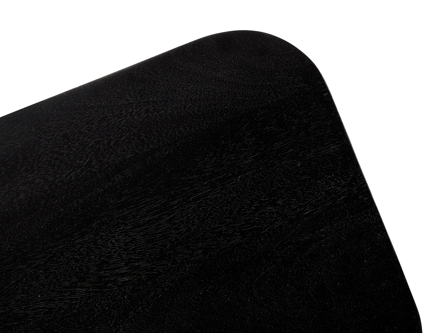 TV-bänk med 3 dörrar i mangomträ och metall - Svart och guldbrå i mangoträ och metall - Svart och guldfärger med 3 dörrar i mangomöbelstilen BALIMELA