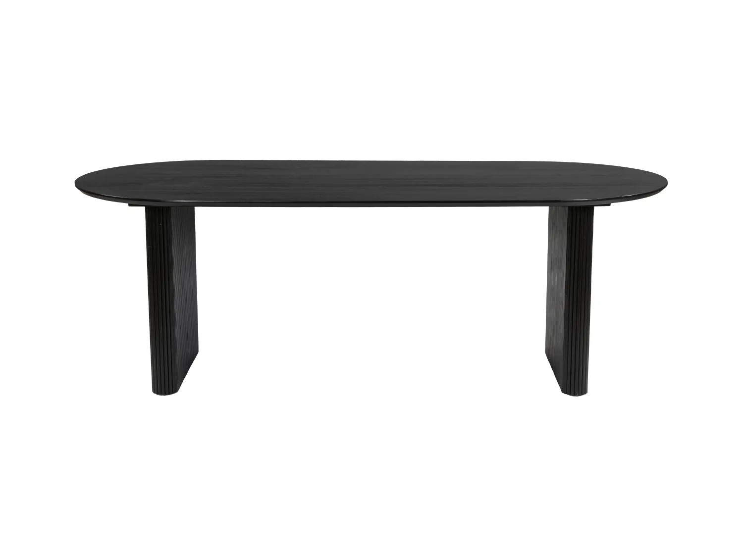 Mesa de jantar 8 lugares madeira de mangueira preto - BALIMELA