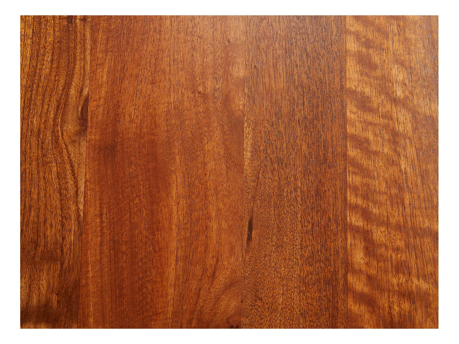 Aparador con 3 puertas de madera de mango y metal - Natural y negro - BALIMELA