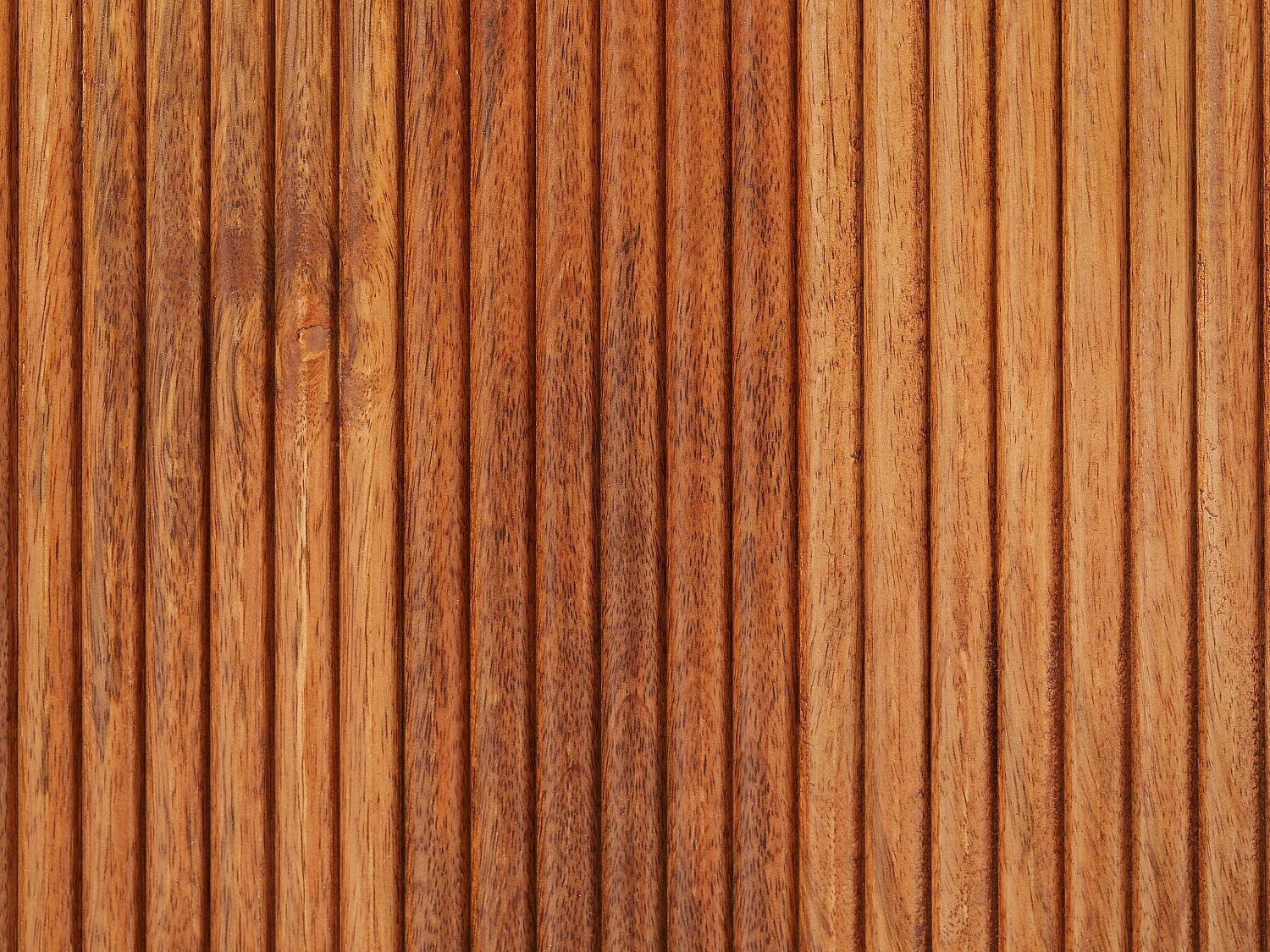 Meuble TV avec 3 portes en bois de manguier et métal - Naturel et noir - BALIMELA