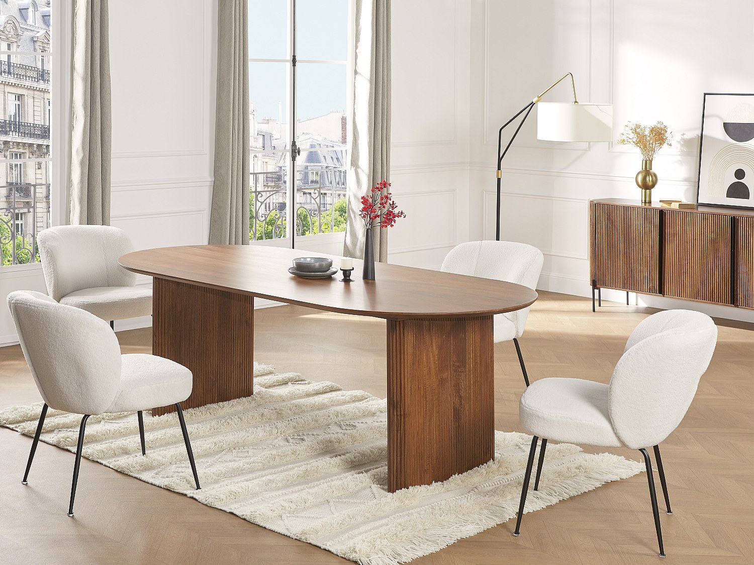 Esstisch - 8 Personen - Mangoholz - Holzfarben - BALIMELA günstig online kaufen