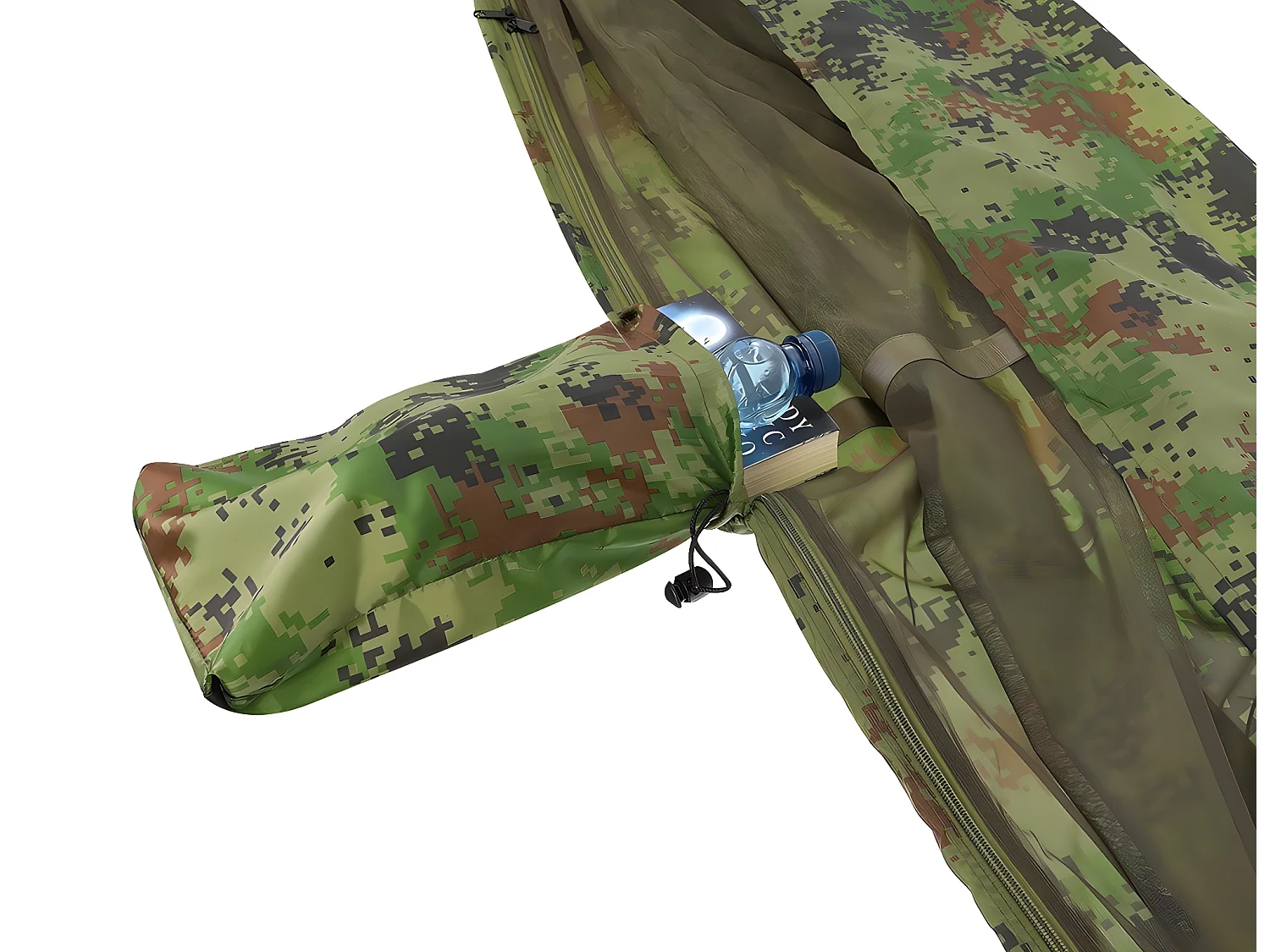 Hamac Touristique  Camo 260x140cm + Filet Anti Moustique