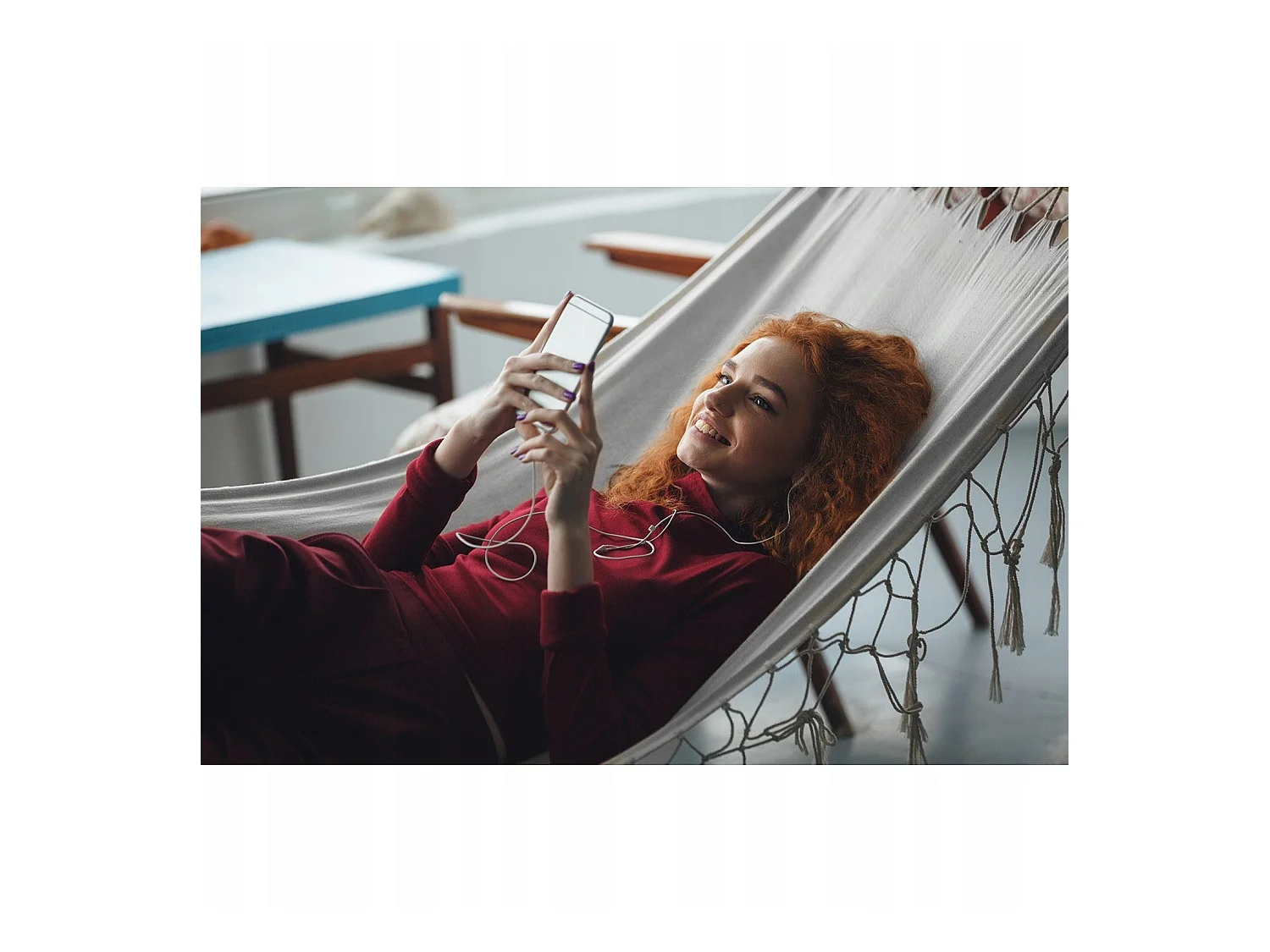 Hamac De Jardin 200x100cm Gris + Housse De Transport