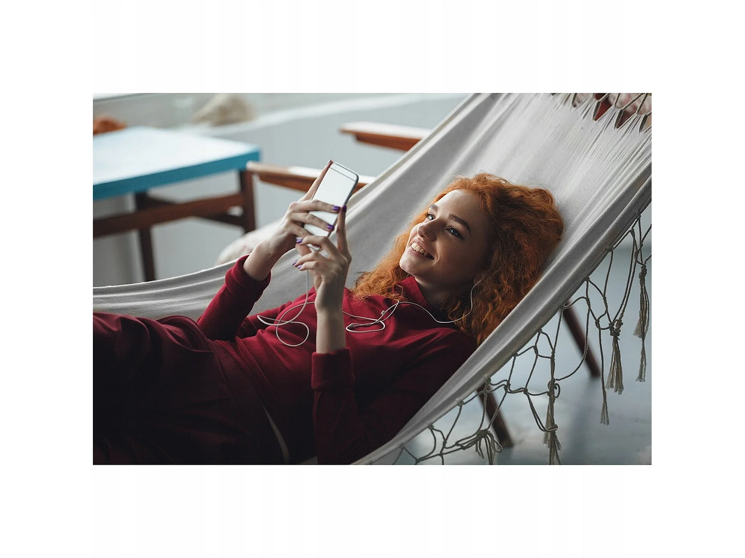 Hamac De Jardin 200x100cm Gris + Housse De Transport