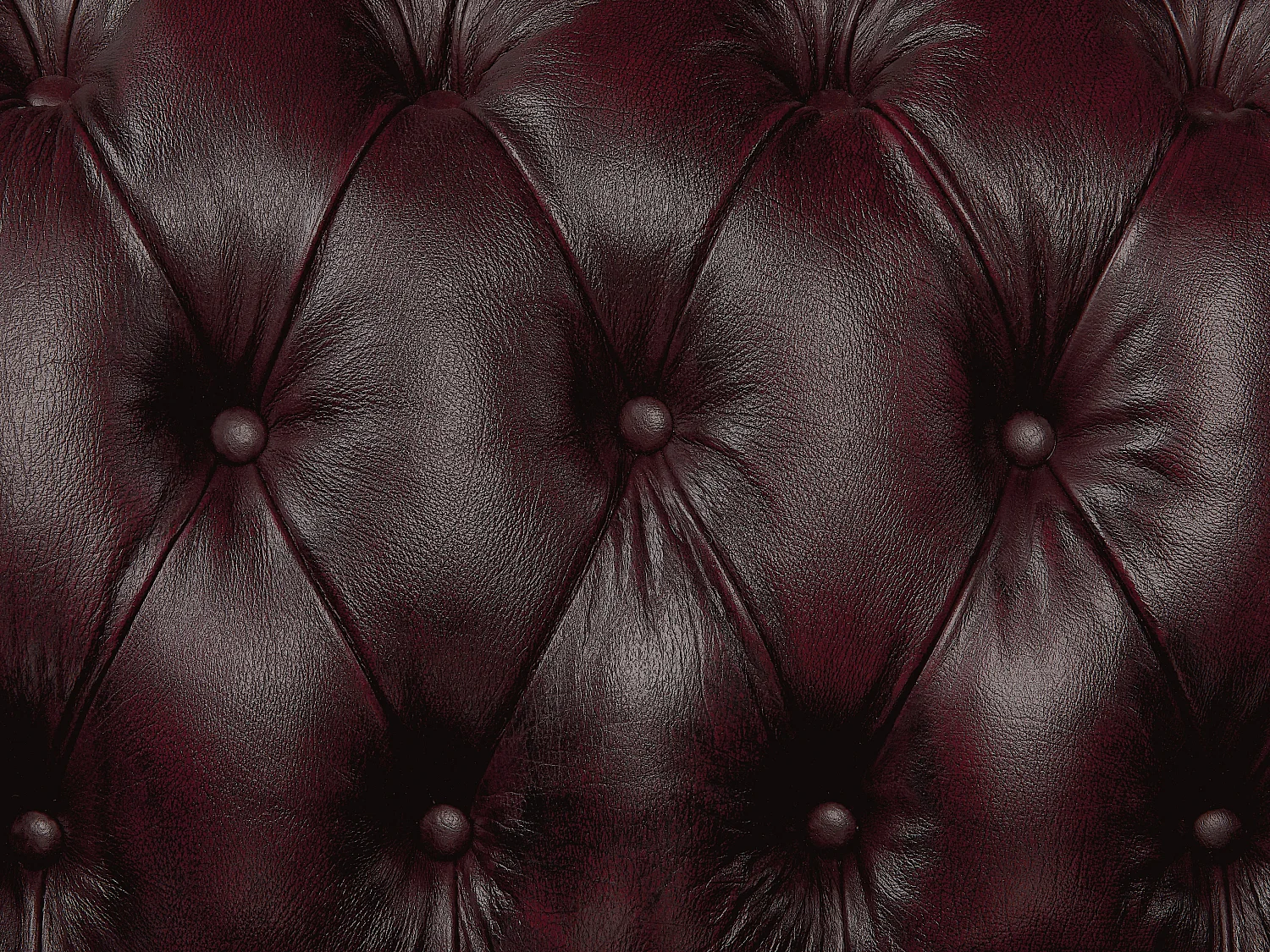 Hoekbank chesterfield BRENTON 100% buffelleer - Chocolade met kastanjereflecties - Hoek rechts