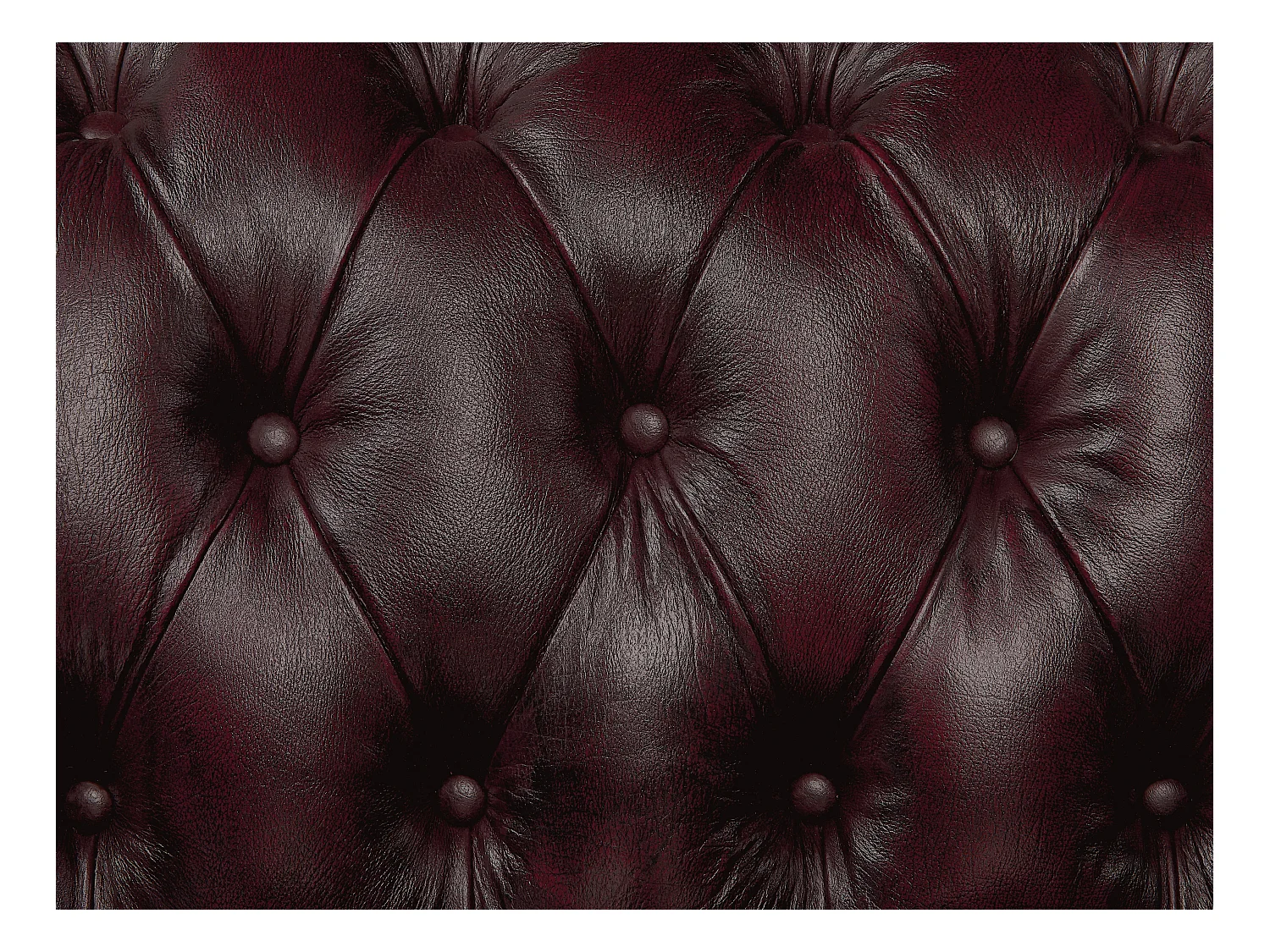 Kanapa narożna BRENTON w stylu Chesterfield, 100% skóry bawolej – kolor brązowy z kasztanowymi refleksami – Narożnik lewostronny