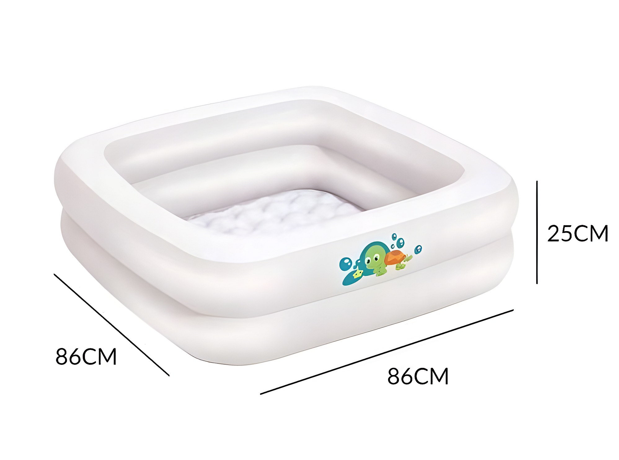 Piscine Gonflable Carr?� 86x86x25 Cm