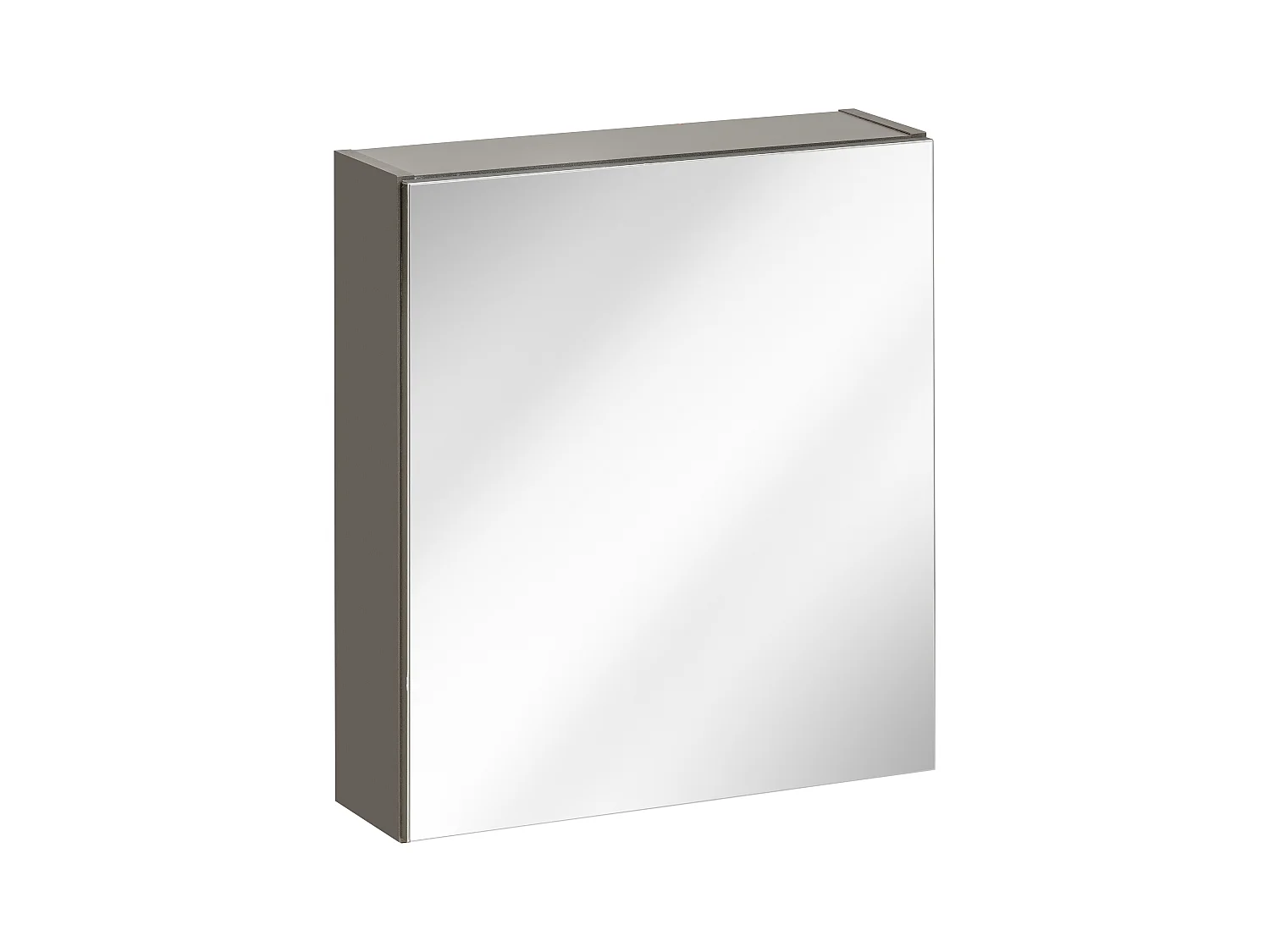 Armario de baño con espejo - Gris - An50 x Al55 cm - MOLLY