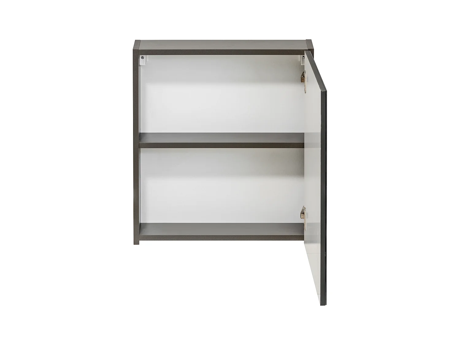 Armario de baño con espejo - Gris - An50 x Al55 cm - MOLLY