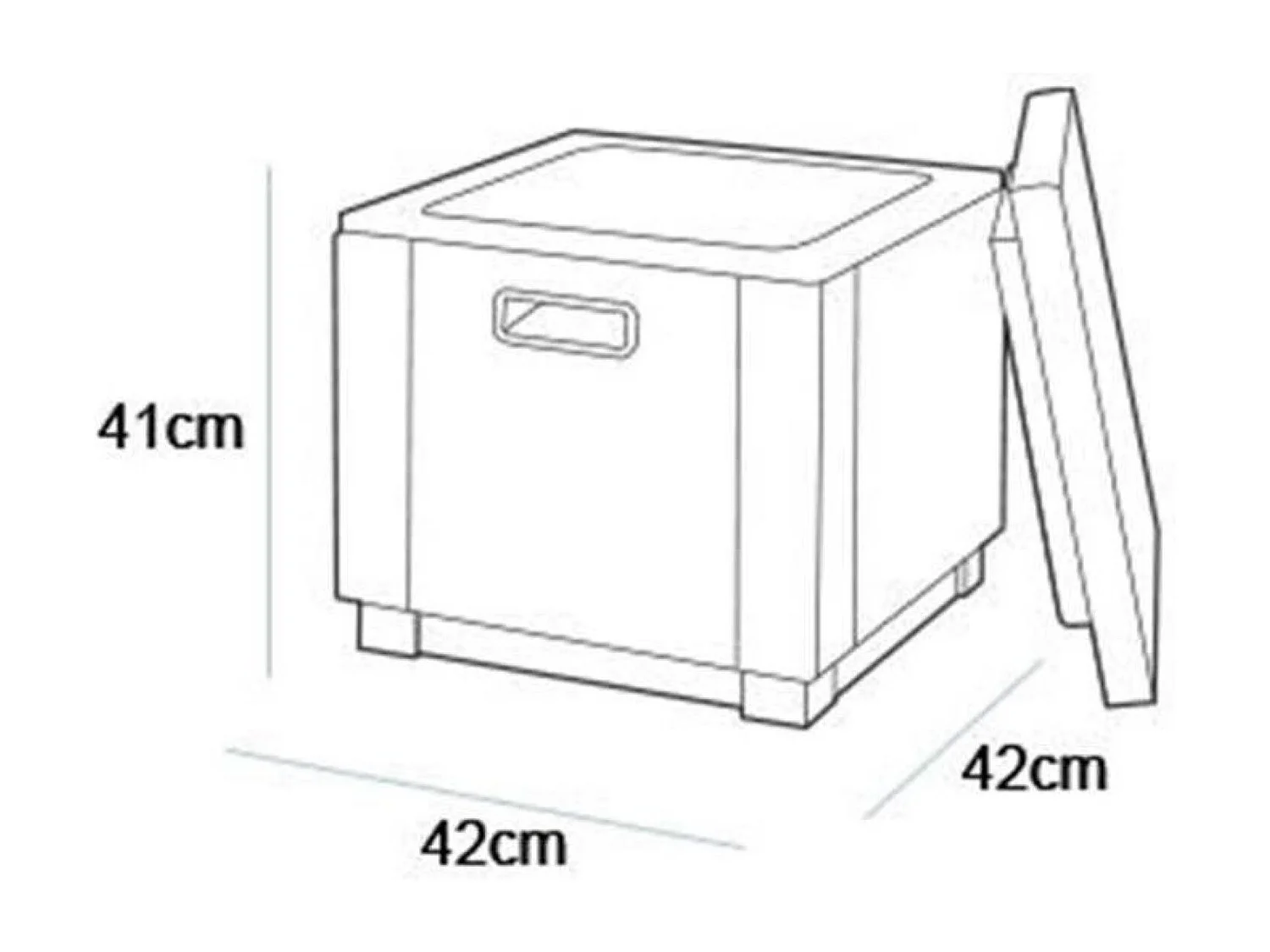 Kühlbehälter mit Graphit-Eiswürfeln