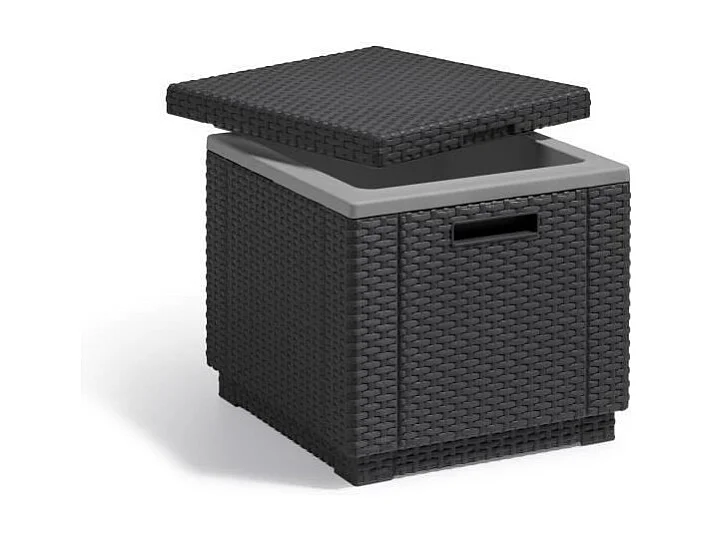 Kühlbehälter mit Graphit-Eiswürfeln