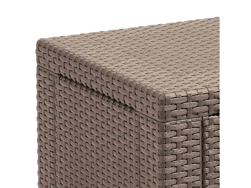 Table pouf avec coussin - Résine Gris graphite - Allibert by KETER