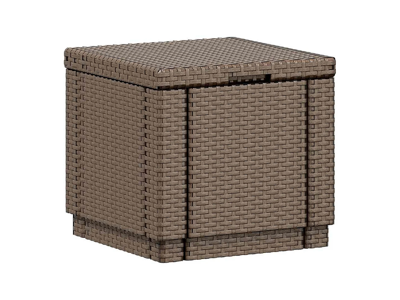 Table pouf avec coussin - Résine Gris graphite - Allibert by KETER