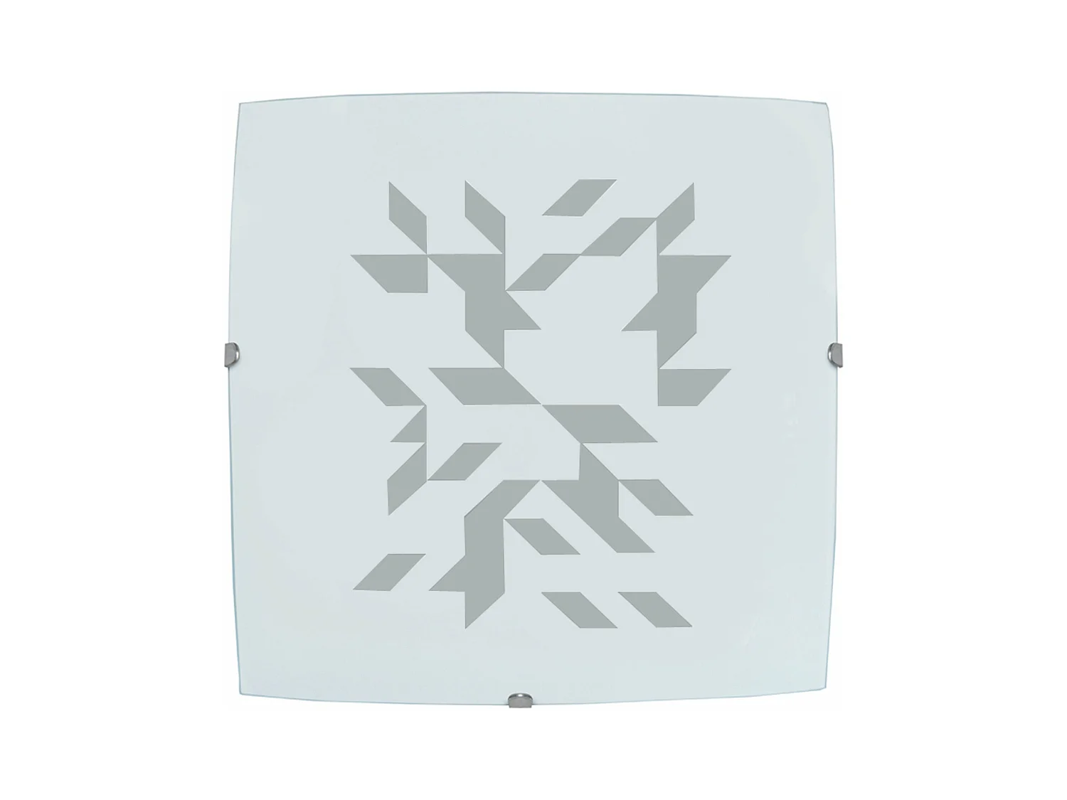 Applique verre serigraphie gris 9 cm.