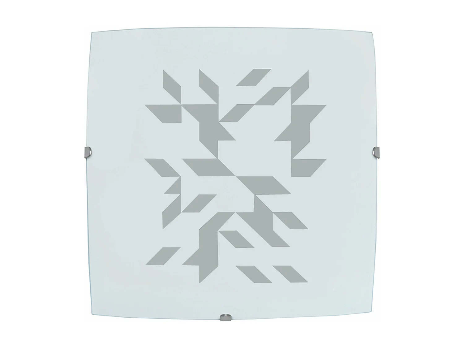 Applique verre serigraphie gris 9 cm.