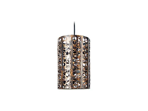 Suspension TOSEL ,métal,Noir ,H85xD 18x P 18cm