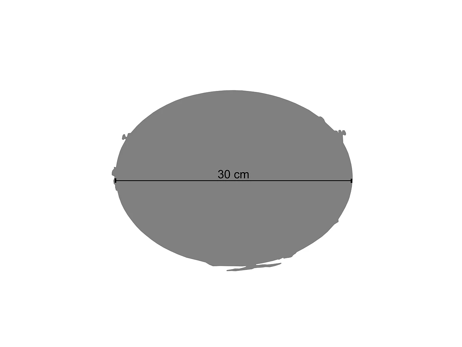 Plafonier TOSEL LAURISILVA vidro redondo antracite D30 x  H7  cm