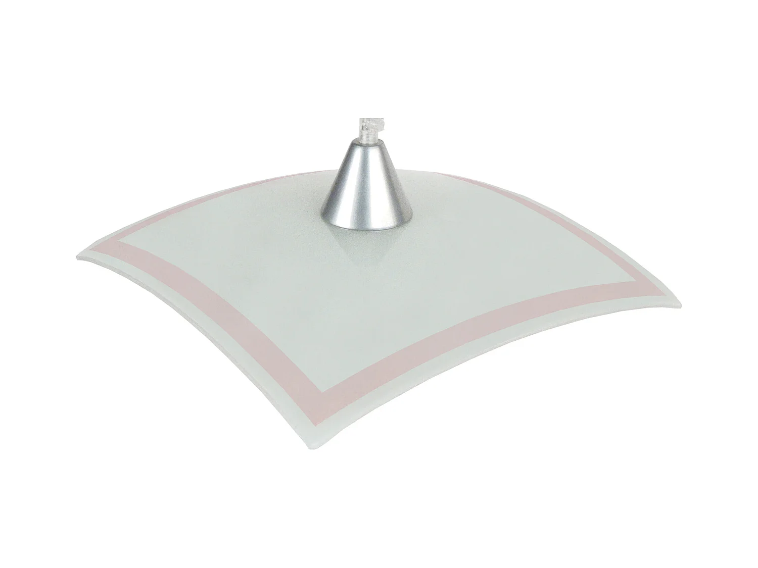 Suspensión  TOSEL ,vidrio,Blanco  ,A60xD30xP30cm