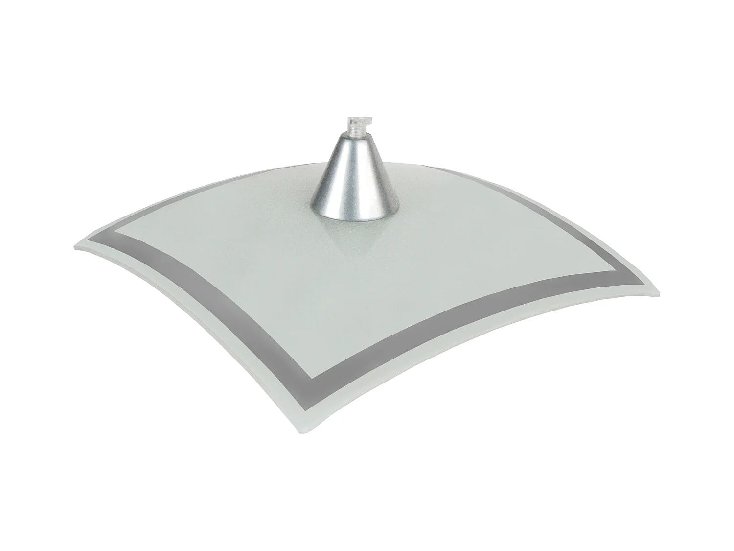 Suspensión  TOSEL ,vidrio,Blanco  , A 60xD30xP30cm