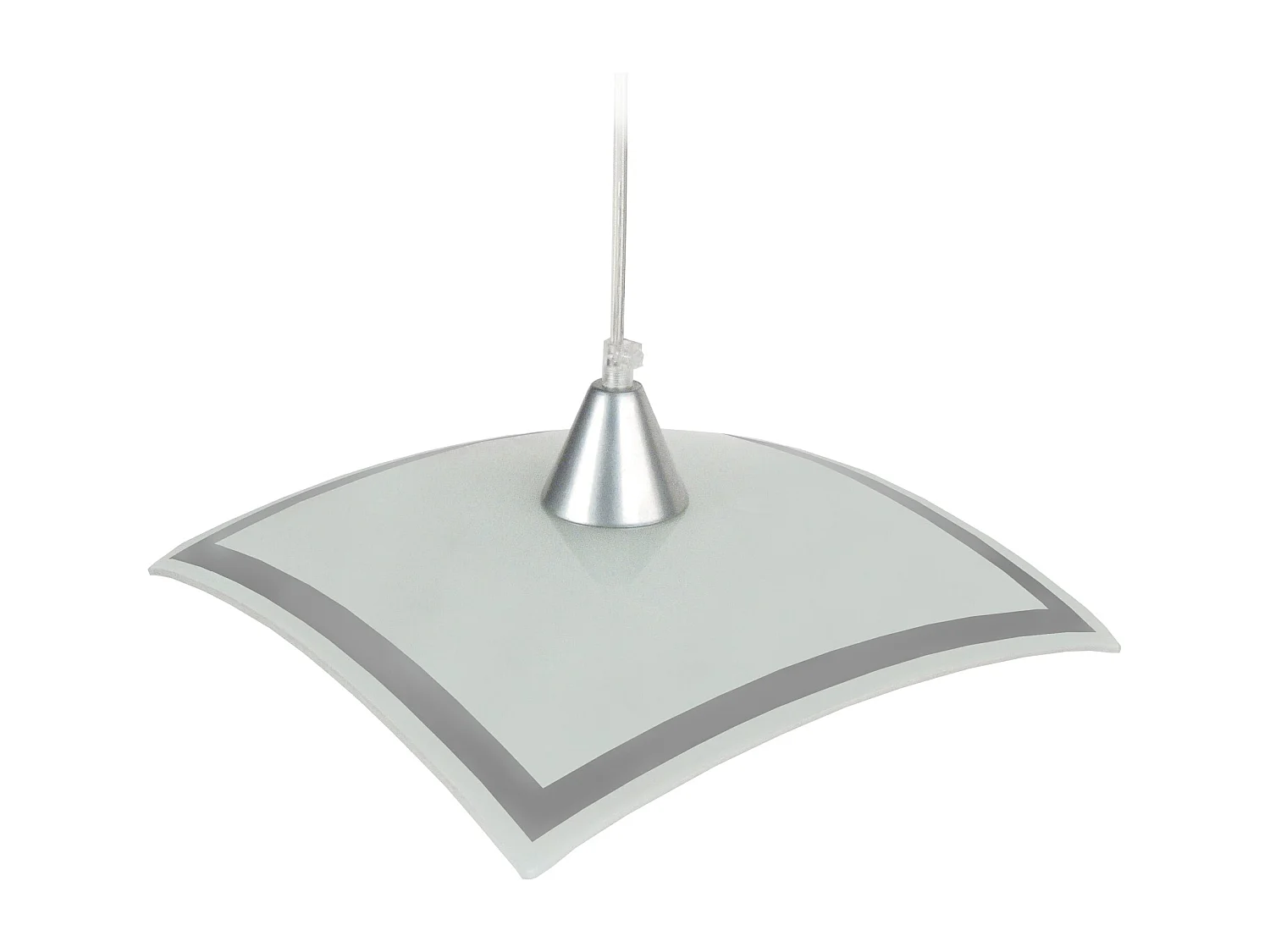 Suspensión  TOSEL ,vidrio,Blanco  , A 60xD30xP30cm