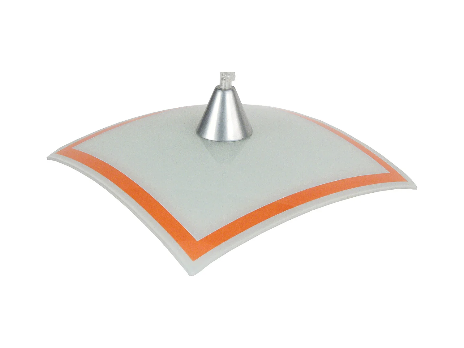 Suspensión  TOSEL ,vidrio,Blanco  ,A 60xD30x P 30cm