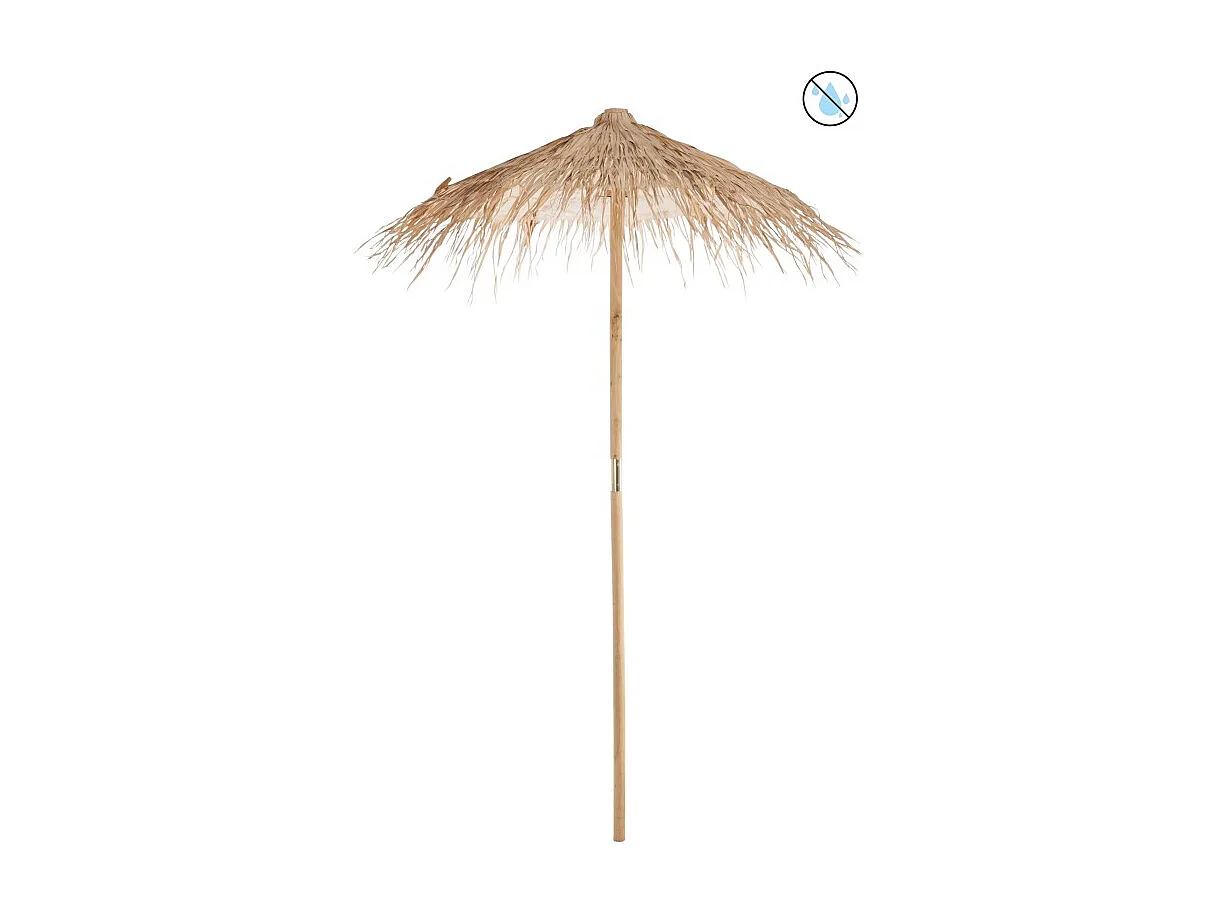 Sombrilla de madera natural 150x150x270 cm