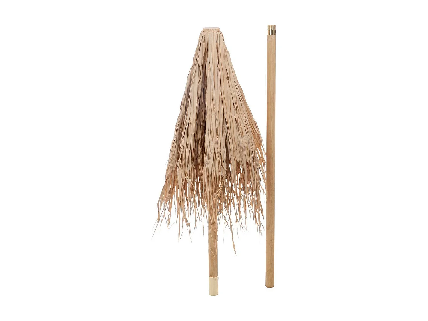 Parasol en Bois "Paille" 150cm Naturel