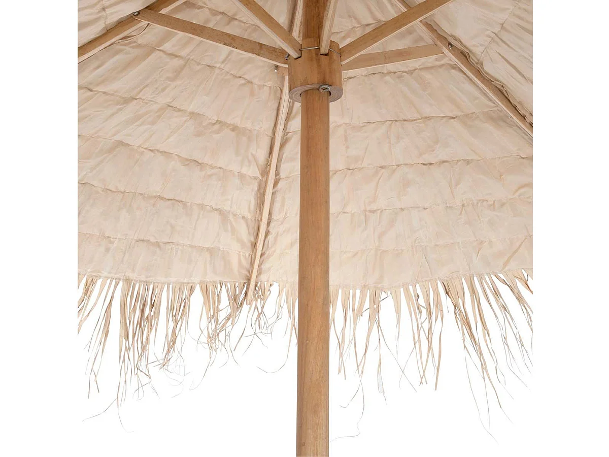 Parasol en Bois "Paille" 150cm Naturel