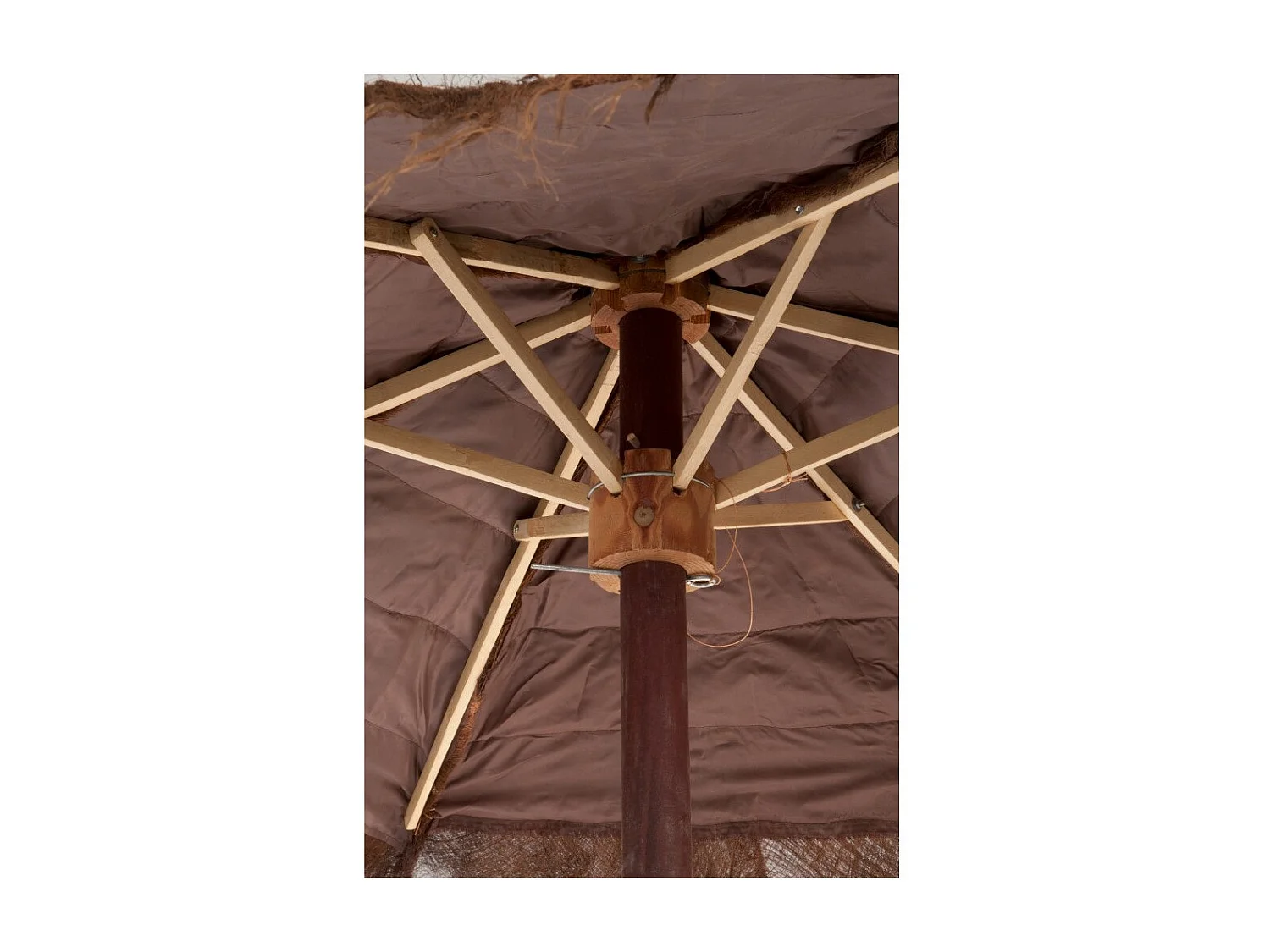 Parasol en Bois "Cocotier" 250cm Marron