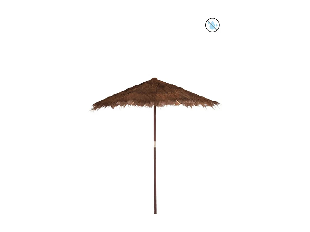 Parasol en Bois "Cocotier" 250cm Marron