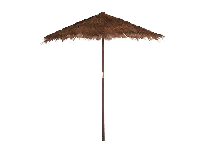 Parasol hoja de madera marrón 290x290x240 cm