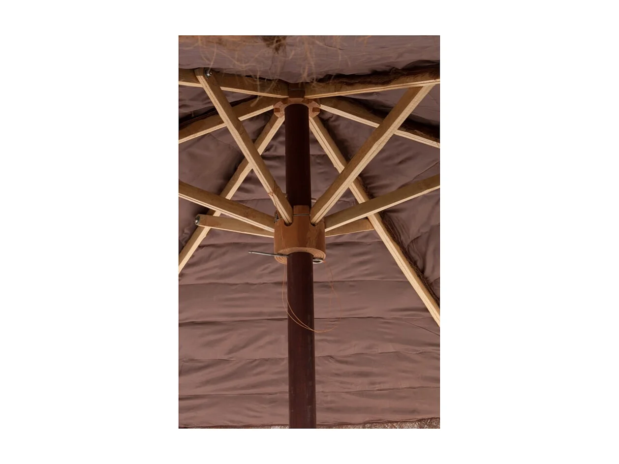 Parasol en Bois "Cocotier" 150cm Marron