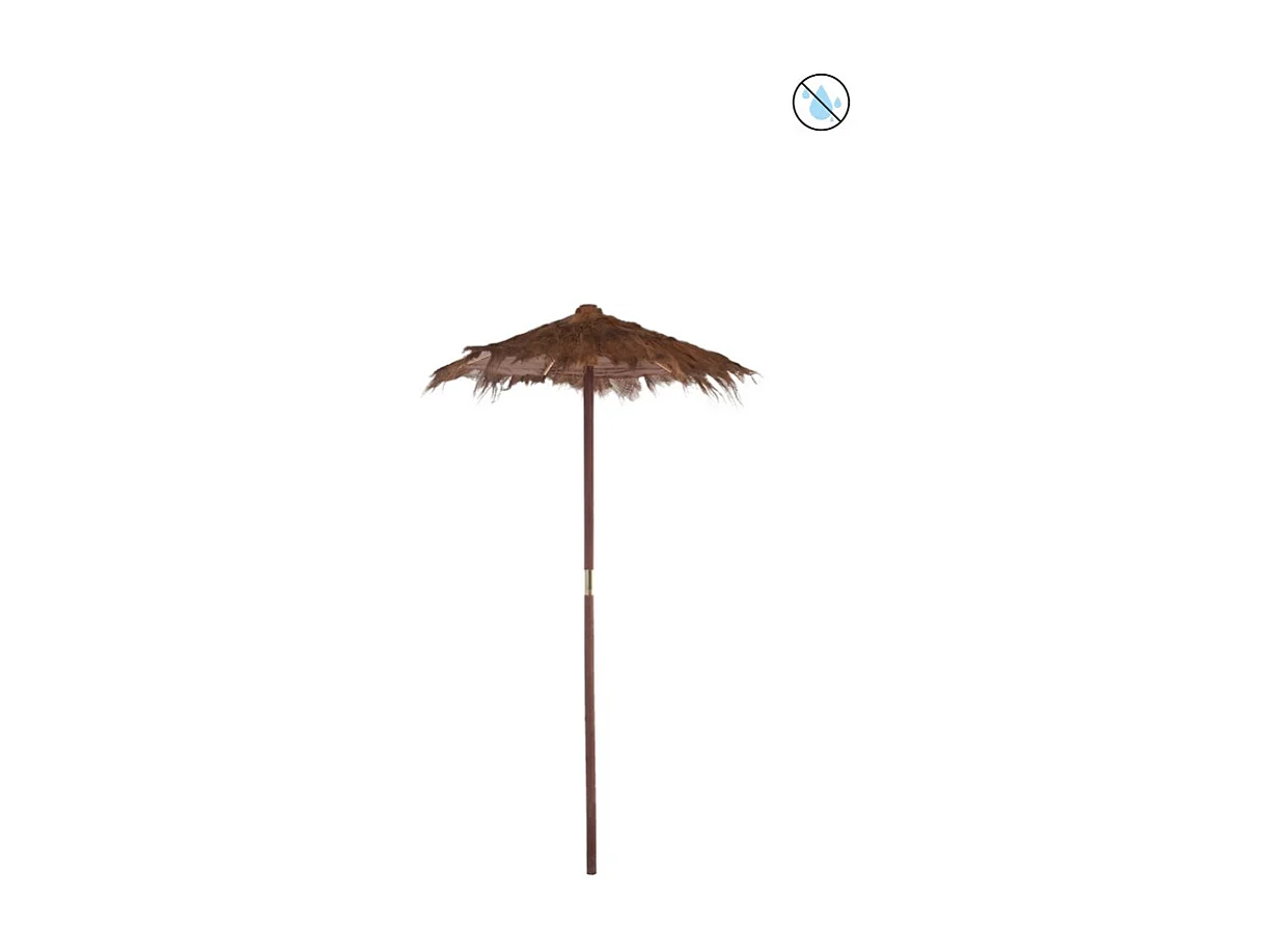 Parasol en Bois "Cocotier" 150cm Marron