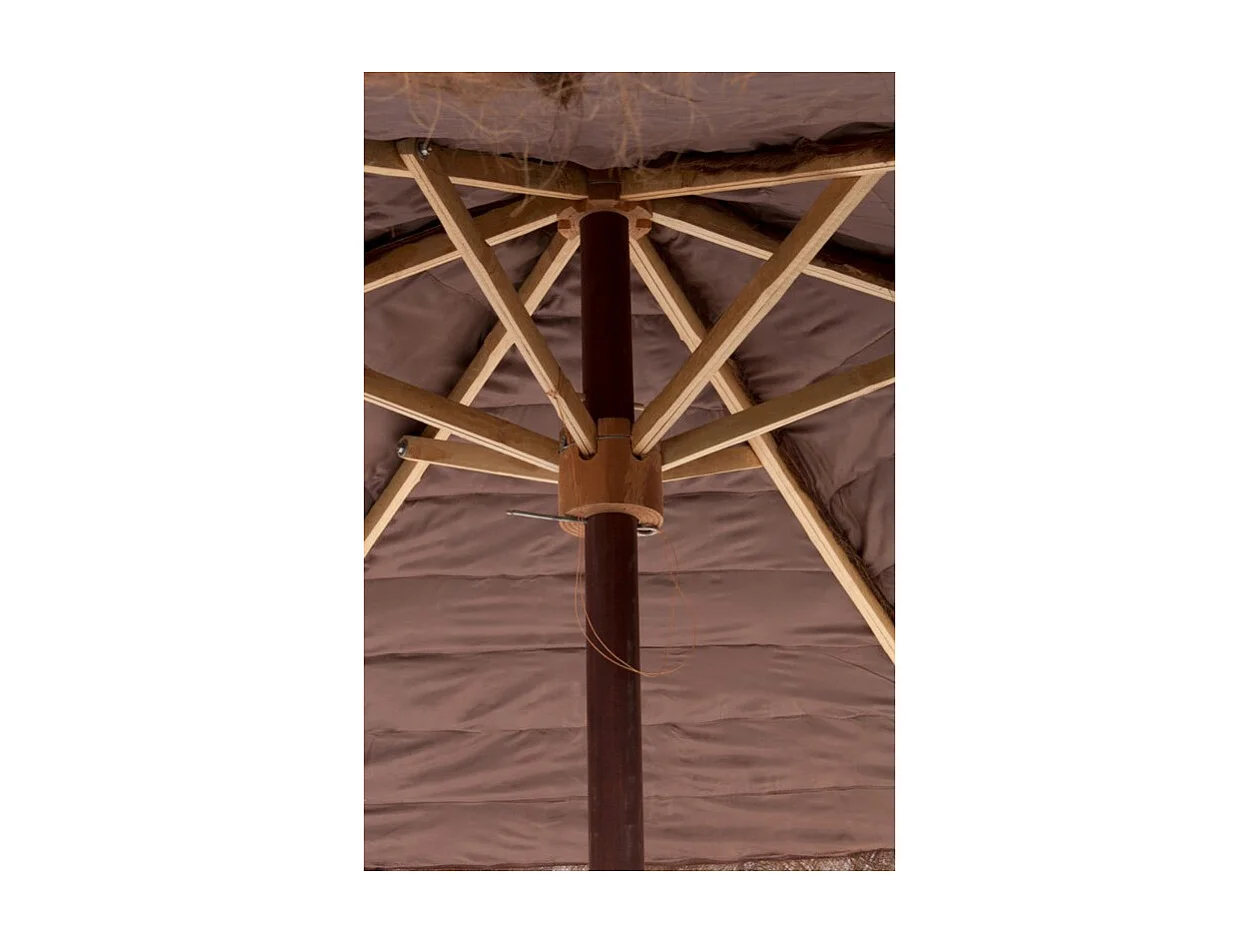 Parasol en Bois "Cocotier" 150cm Marron