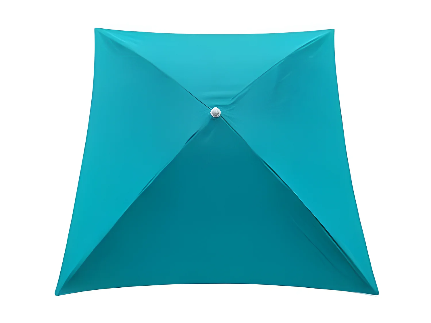 Parasol de Plage Carré "Helenie" 172cm Turquoise