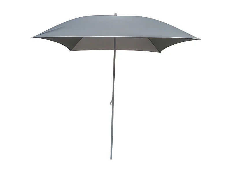 Parasol de Plage Carré "Helenie" 172cm Gris