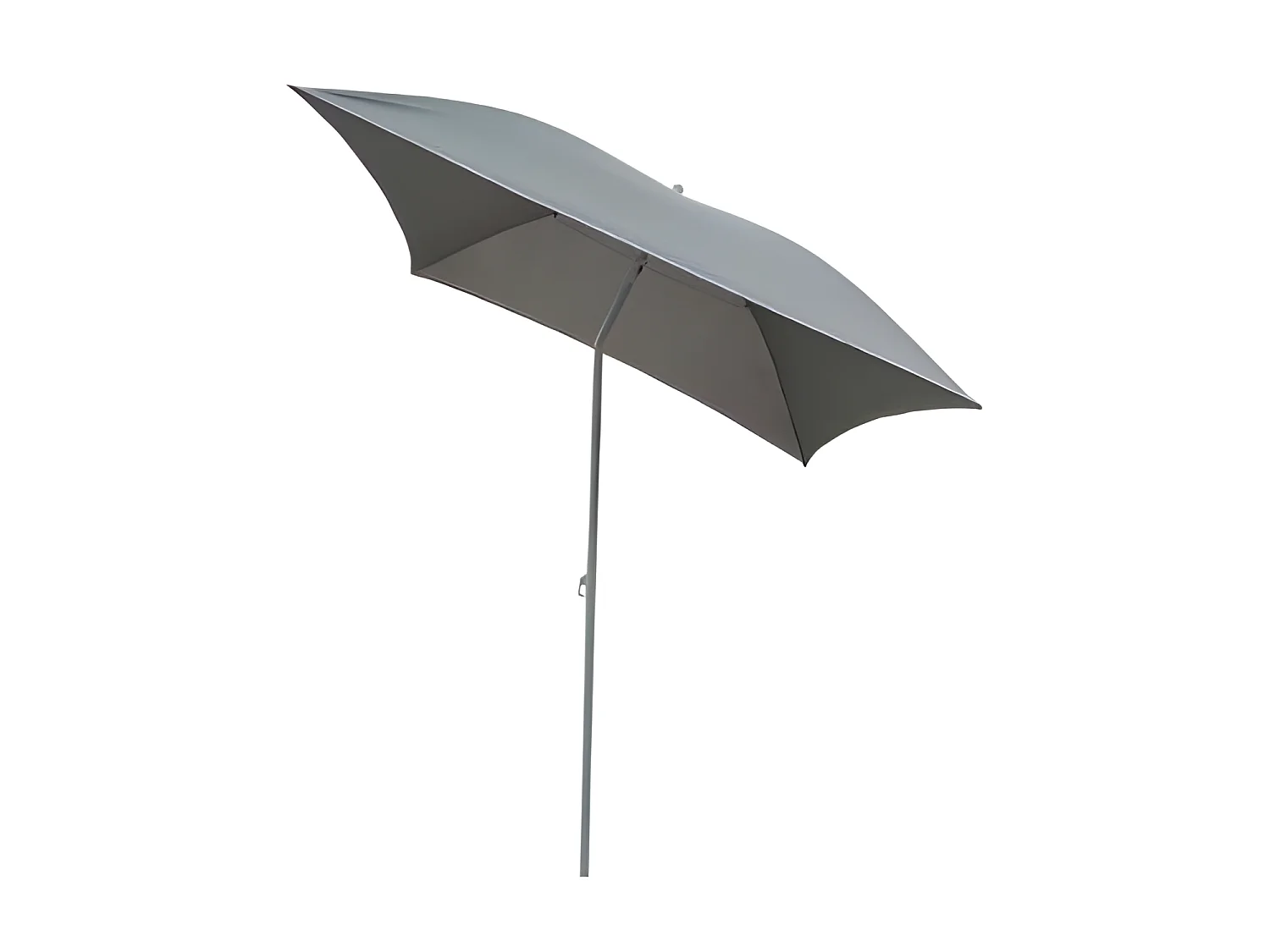Parasol de Plage Carré "Helenie" 172cm Gris