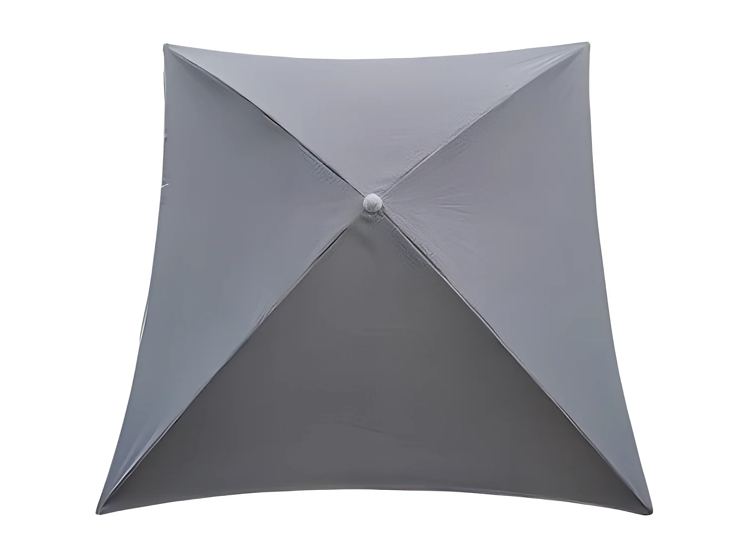 Parasol de Plage Carré "Helenie" 172cm Gris